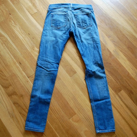 Rag & Bone Mid Rise Skinny Carmine Distressed Jean - Picture 5 of 7